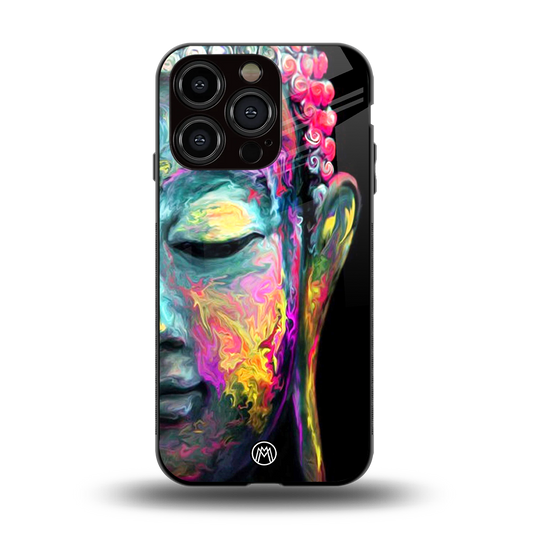 gautama buddha back phone cover | glass case for iphone 15 pro