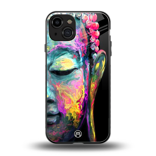 gautama buddha back phone cover | glass case for iphone 15