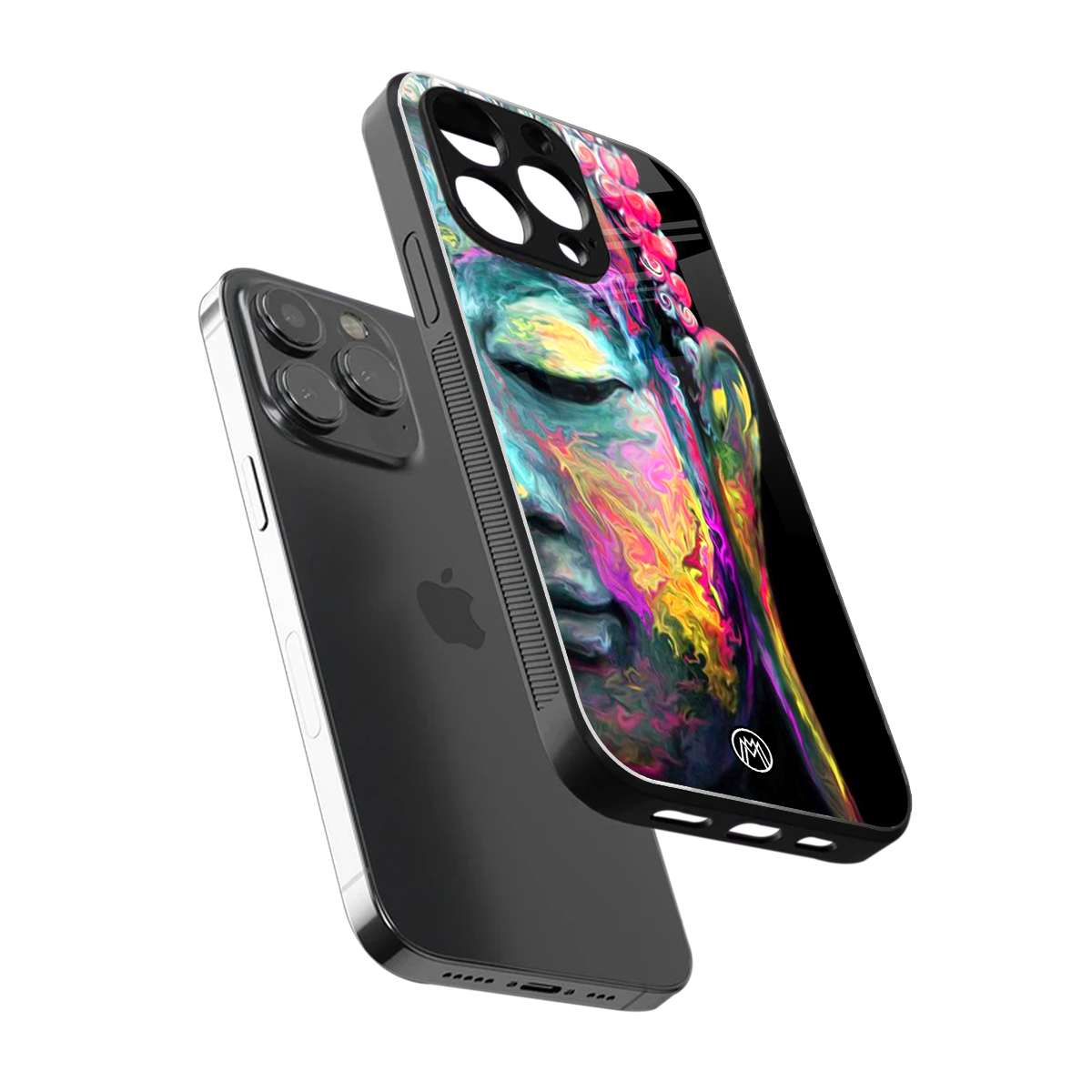 gautama buddha back phone cover | glass case for iphone 15 pro