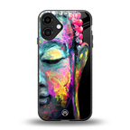 gautama buddha back phone cover | glass case for iphone 16 plus