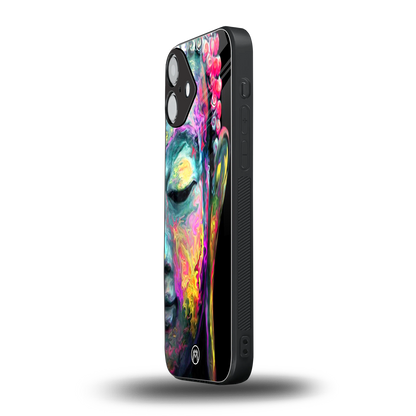 gautama buddha back phone cover | glass case for iphone 16 plus
