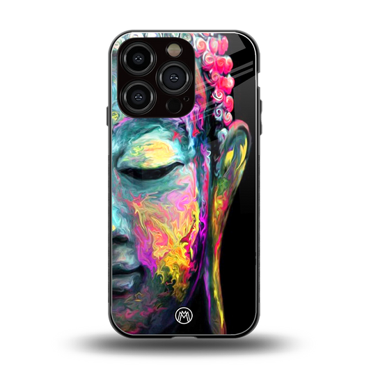 gautama buddha back phone cover | glass case for iphone 16 pro