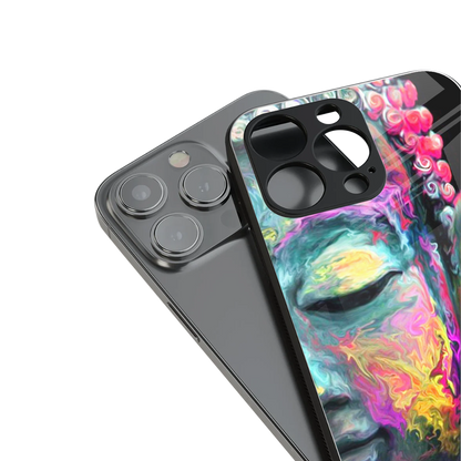 gautama buddha back phone cover | glass case for iphone 15 pro