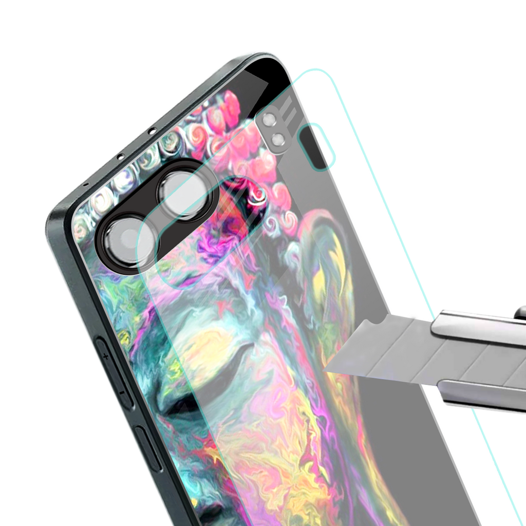 gautama buddha back phone cover | glass case for oneplus nord 4