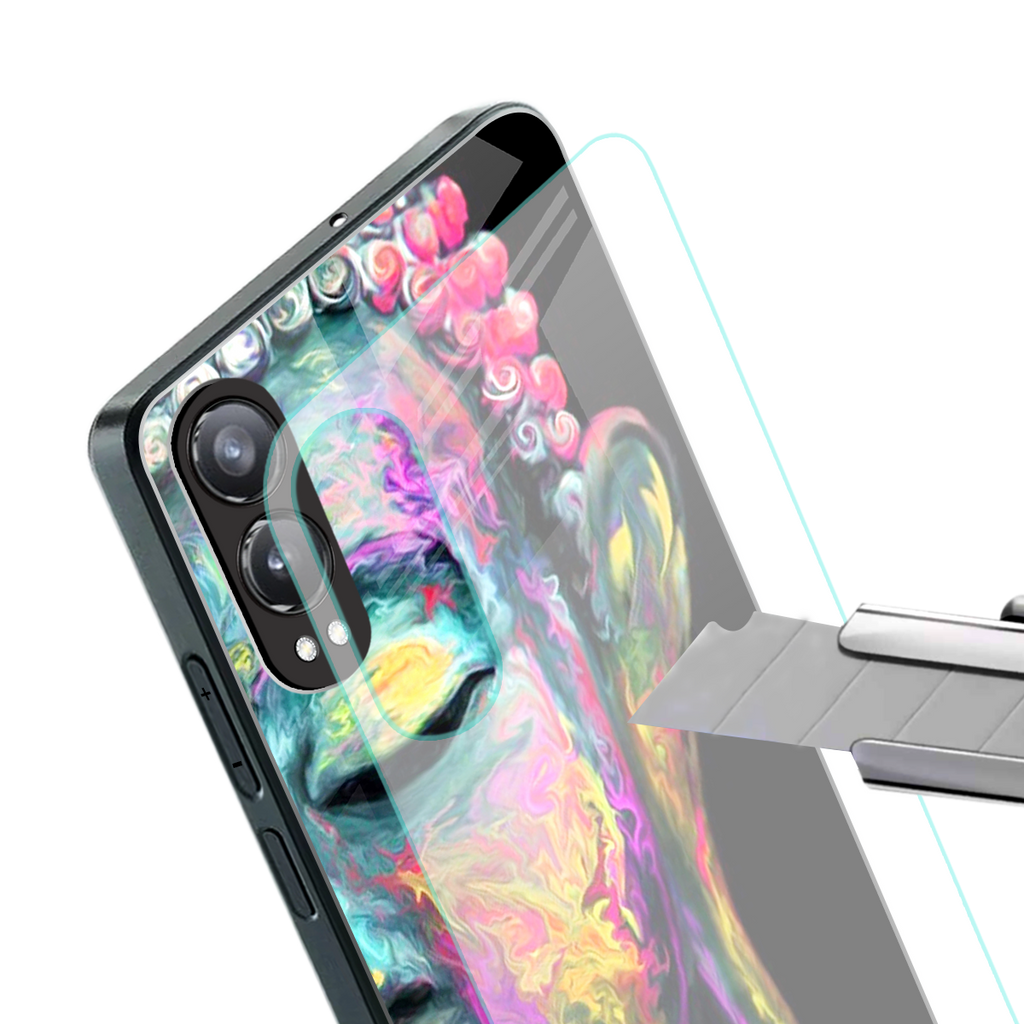 gautama buddha back phone cover | glass case for oneplus nord ce 4 lite
