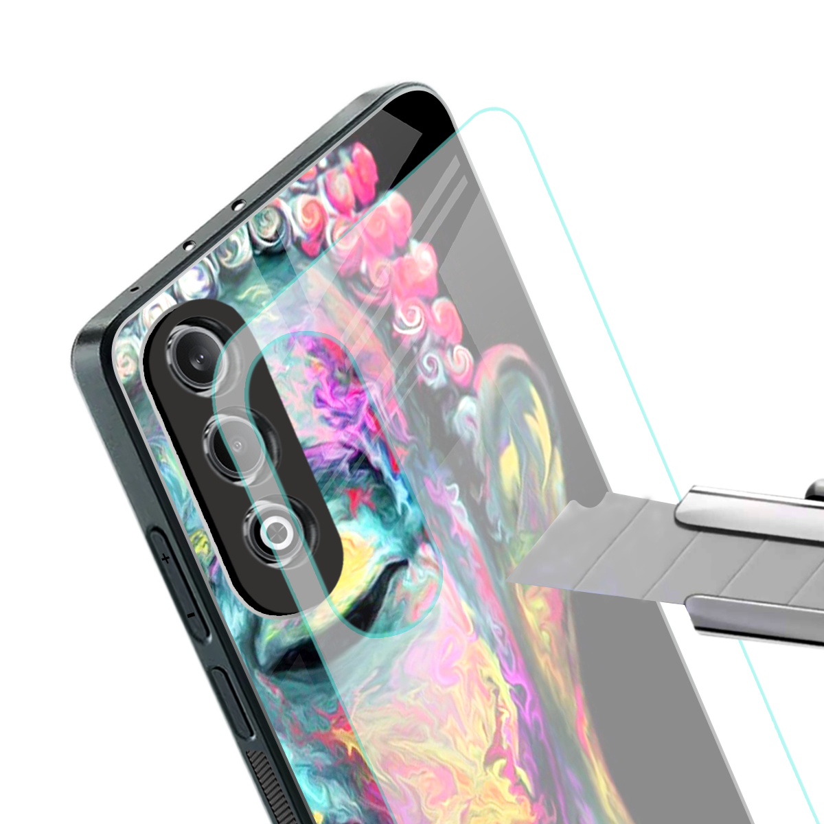 gautama buddha back phone cover | glass case for oneplus nord ce 4