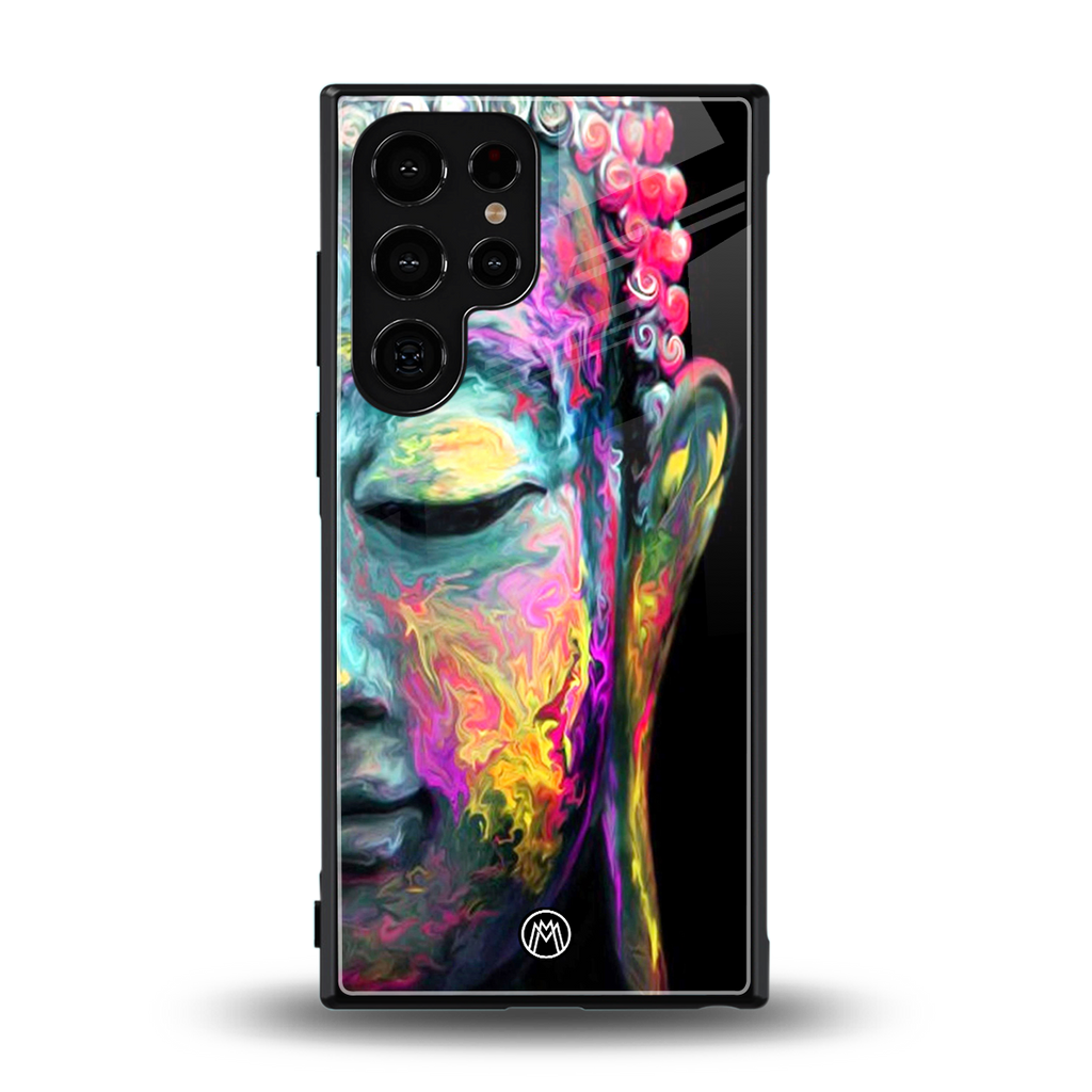 gautama buddha back phone cover | glass case for samsung galaxy s23 ultra