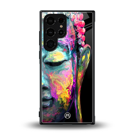 gautama buddha back phone cover | glass case for samsung galaxy s23 ultra