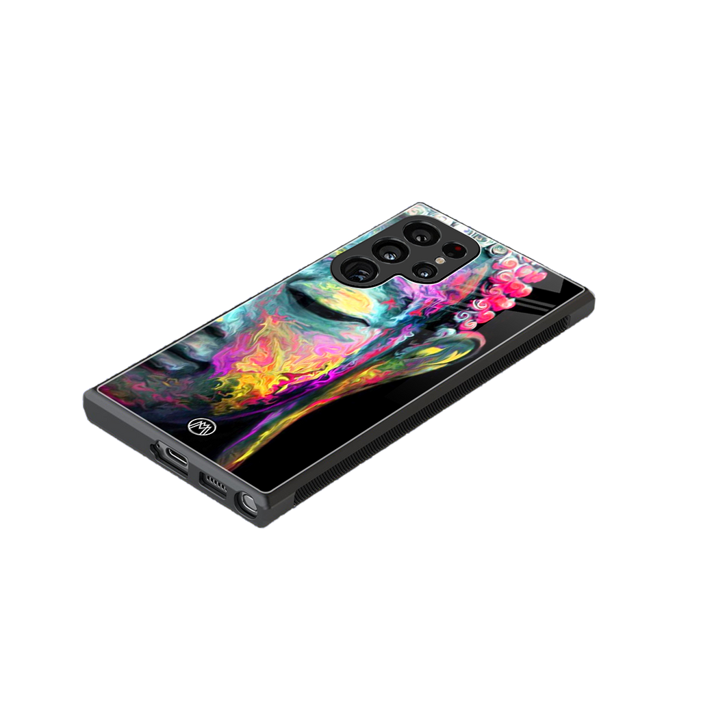 gautama buddha back phone cover | glass case for samsung galaxy s23 ultra