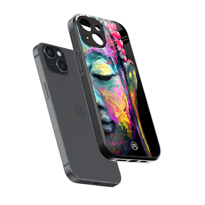 gautama buddha back phone cover | glass case for iphone 15