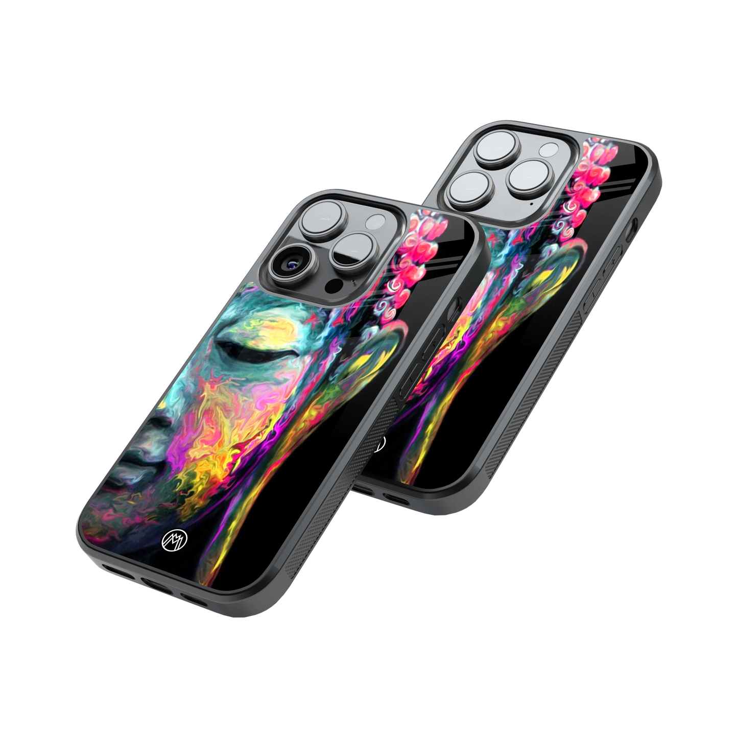 Protective Glass Back Phone Case Compatible with iPhone, Samsung, OnePlus, Pixel & More