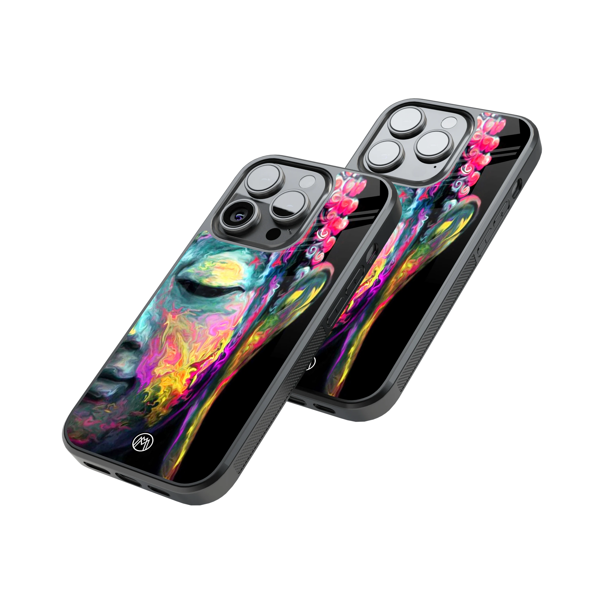 Protective Glass Back Phone Case Compatible with iPhone, Samsung, OnePlus, Pixel & More
