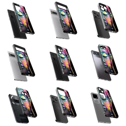 Durable Glass Back Mobile Case for iPhone, Samsung, OnePlus, Google Pixel, Redmi, Vivo, Oppo