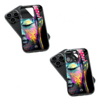 Trendy Glass Back Mobile Case for iPhone, Samsung, Redmi, OnePlus, Google Pixel, Motorola
