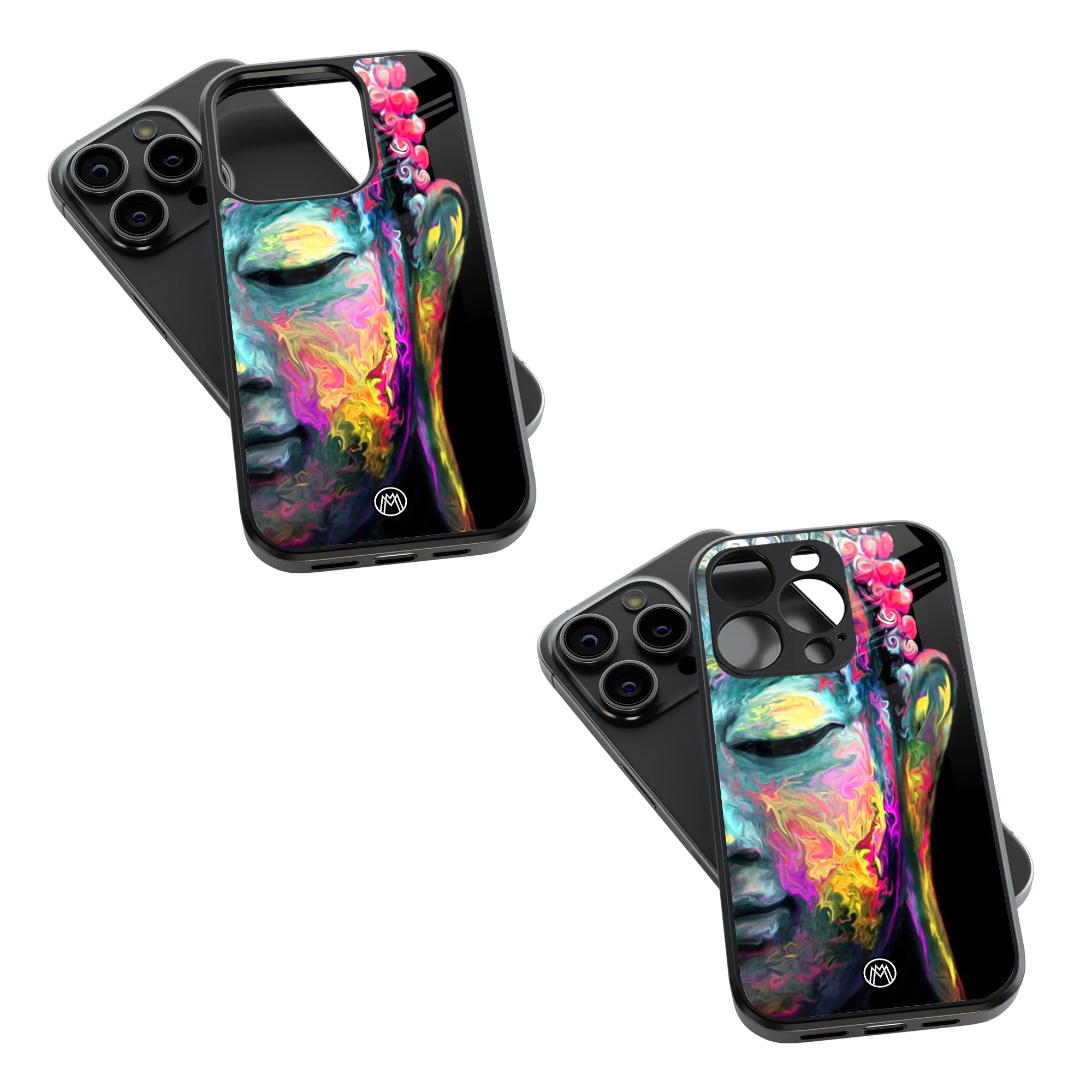 Trendy Glass Back Mobile Case for iPhone, Samsung, Redmi, OnePlus, Google Pixel, Motorola