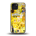 gemini aesthetic collage back phone cover | glass case for iphone 13 mini