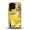 gemini aesthetic collage back phone cover | glass case for iphone 16 pro max