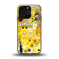 gemini aesthetic collage back phone cover | glass case for iphone 16 pro