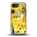 gemini aesthetic collage back phone cover | glass case for iphone 16e