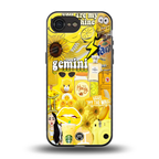 gemini aesthetic collage back phone cover | glass case for iphone 16e