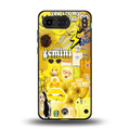 gemini aesthetic collage back phone cover | glass case for oneplus nord 4