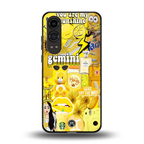 gemini aesthetic collage back phone cover | glass case for oneplus nord ce 4 lite