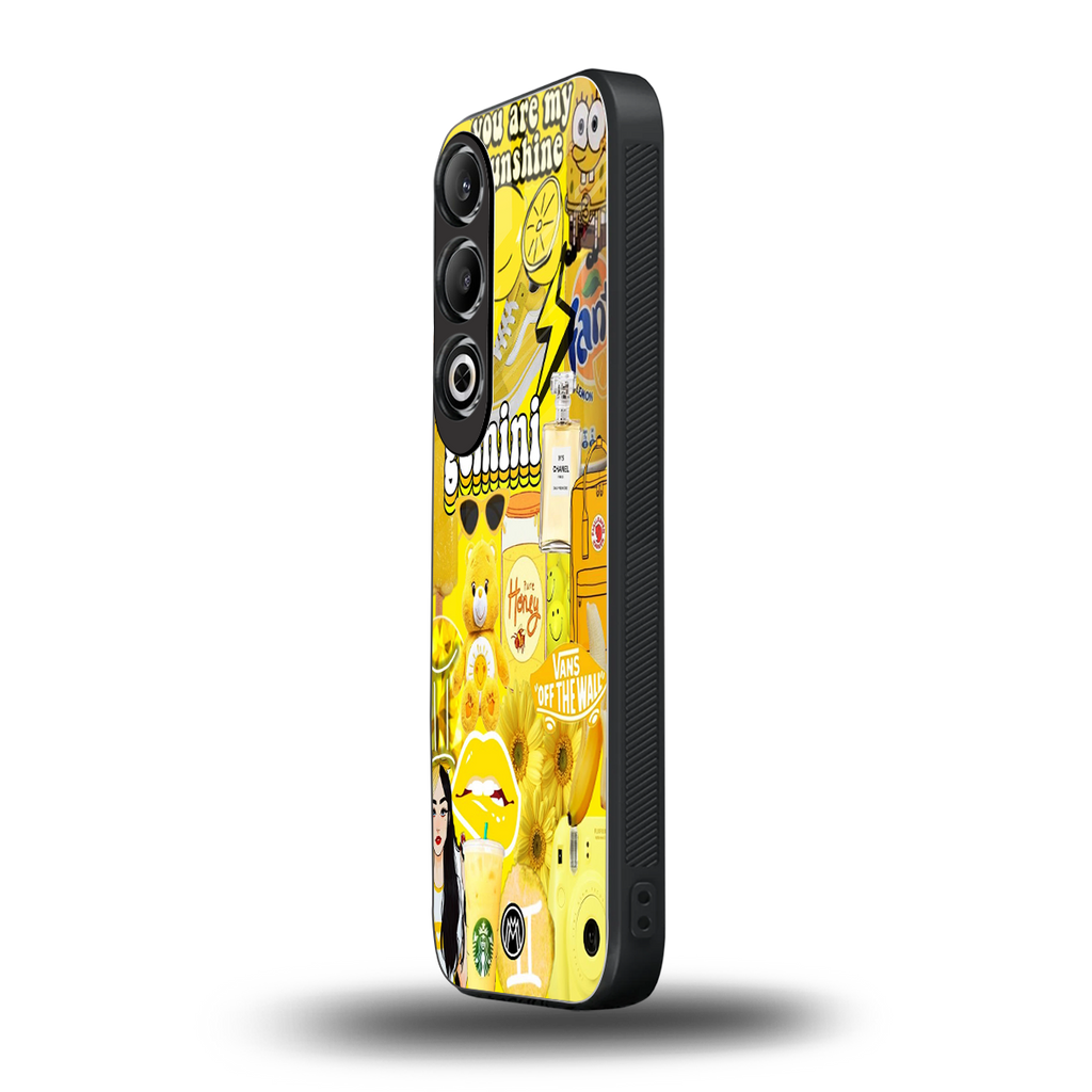 gemini aesthetic collage back phone cover | glass case for oneplus nord ce 4