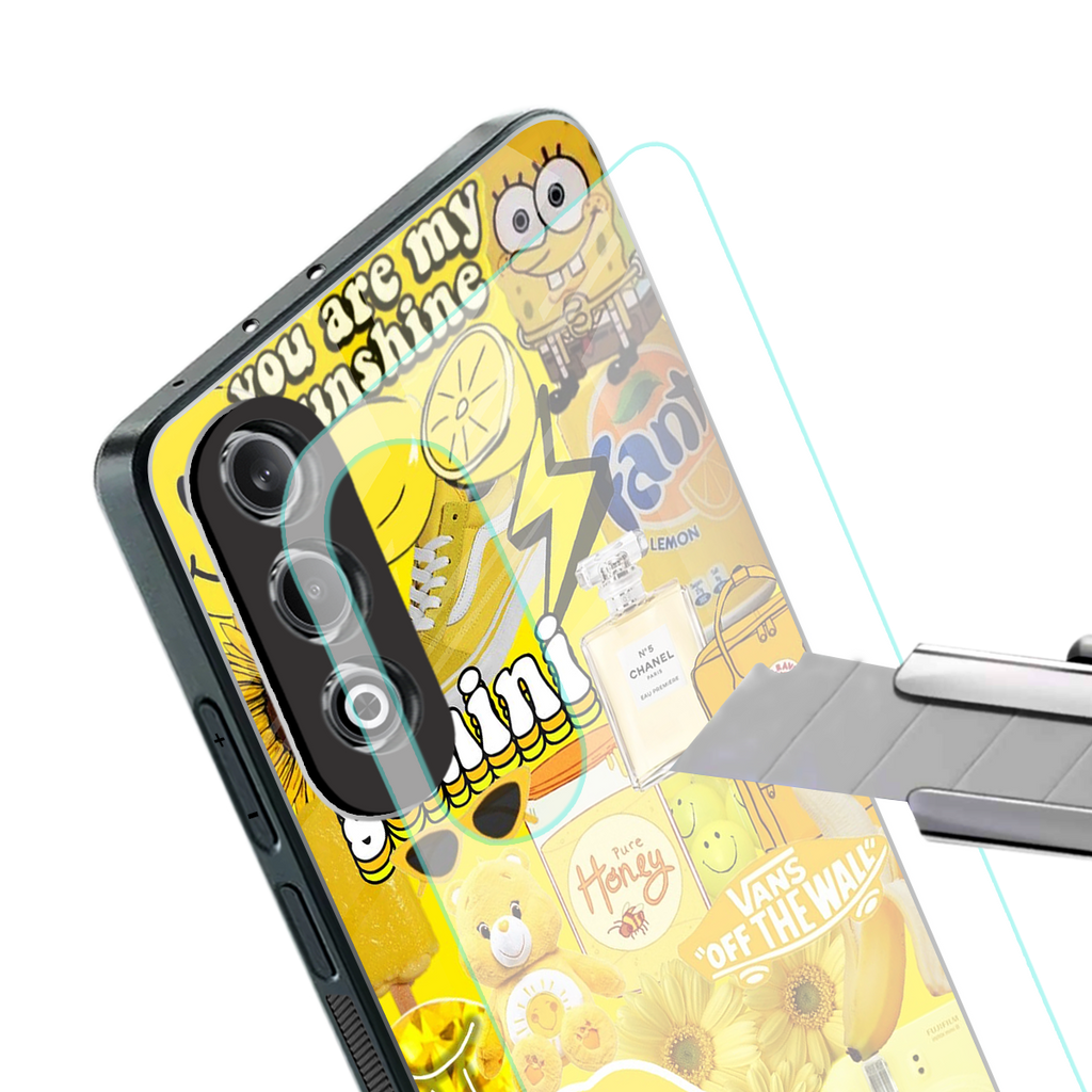 gemini aesthetic collage back phone cover | glass case for oneplus nord ce 4