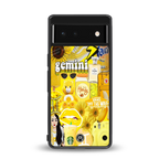 gemini aesthetic collage back phone cover | glass case for Google Pixel 6A