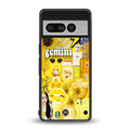 gemini aesthetic collage back phone cover | glass case for google pixel 7 pro