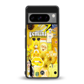 gemini aesthetic collage back phone cover | glass case for google pixel 8 pro