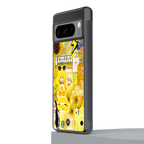 gemini aesthetic collage back phone cover | glass case for google pixel 8 pro