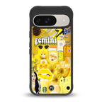gemini aesthetic collage back phone cover | glass case for google pixel 9