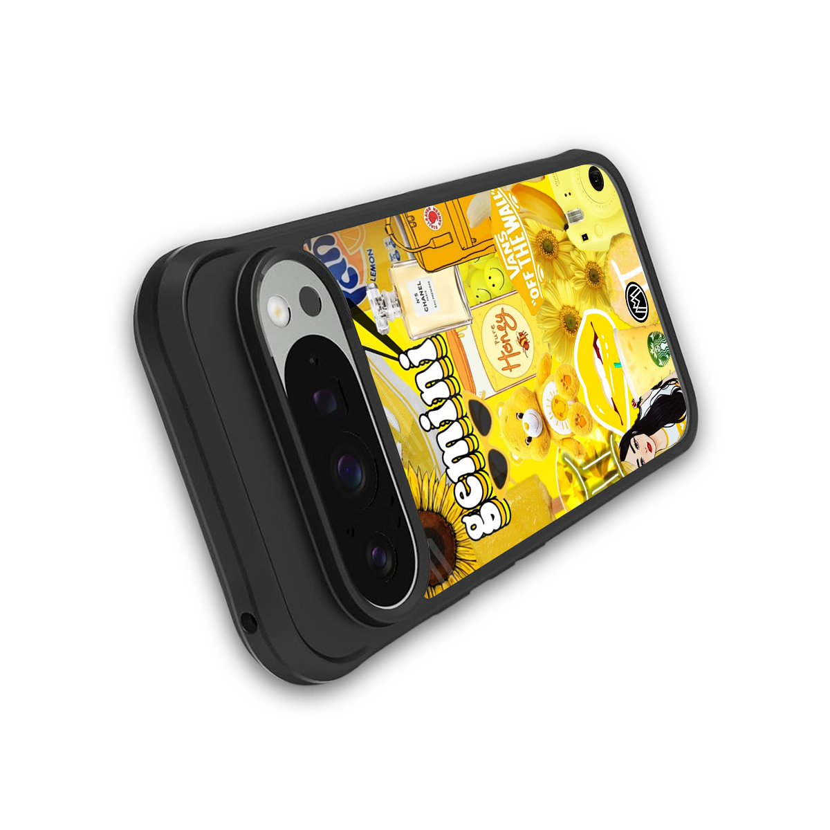 gemini aesthetic collage back phone cover | glass case for google pixel 9 pro xl