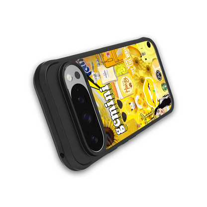 gemini aesthetic collage back phone cover | glass case for google pixel 9 pro xl