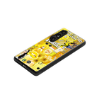 gemini aesthetic collage back phone cover | glass case for samsung galaxy s24 fe