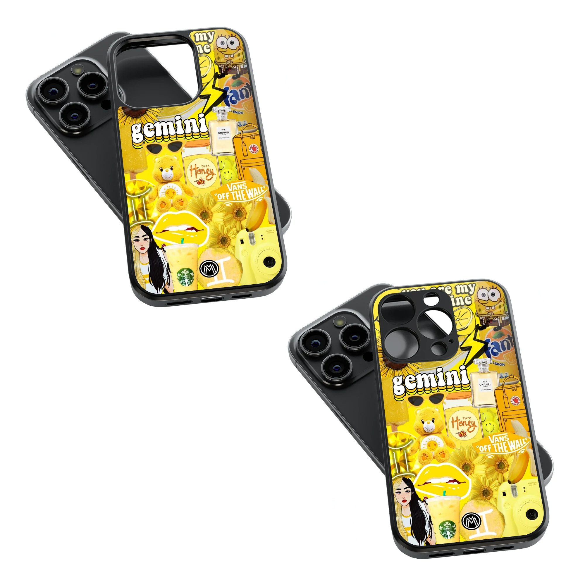 Trendy Glass Back Mobile Case for iPhone, Samsung, Redmi, OnePlus, Google Pixel, Motorola