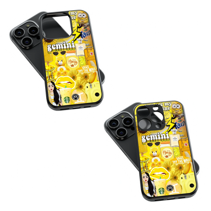 Trendy Glass Back Mobile Case for iPhone, Samsung, Redmi, OnePlus, Google Pixel, Motorola