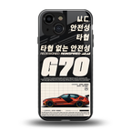 genesis g70 back phone cover | glass case for iphone 13 mini