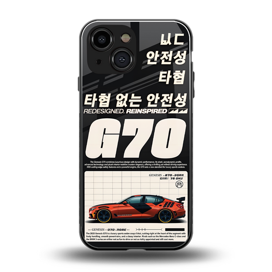 genesis g70 back phone cover | glass case for iphone 13 mini