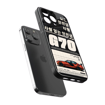 genesis g70 back phone cover | glass case for iphone 14 pro max