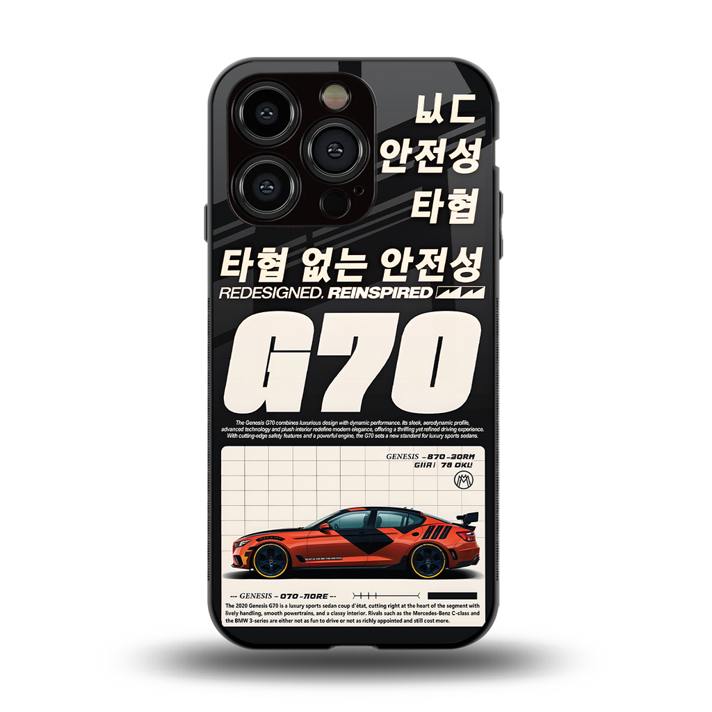 genesis g70 back phone cover | glass case for iphone 14 pro