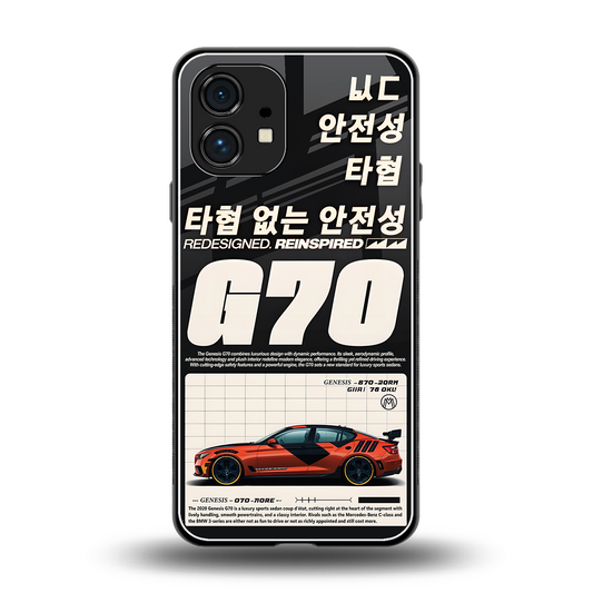 genesis g70 back phone cover | glass case for nothing phone 1