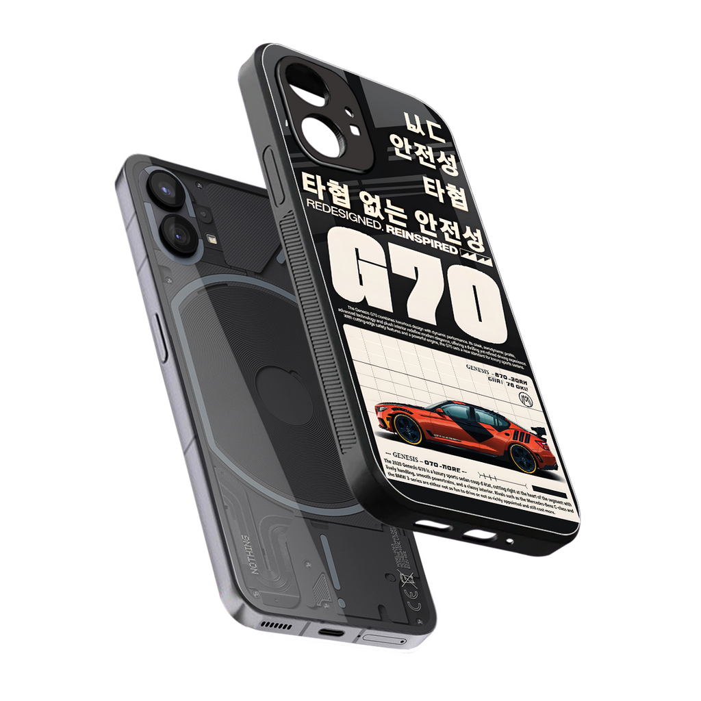 genesis g70 back phone cover | glass case for nothing phone 1