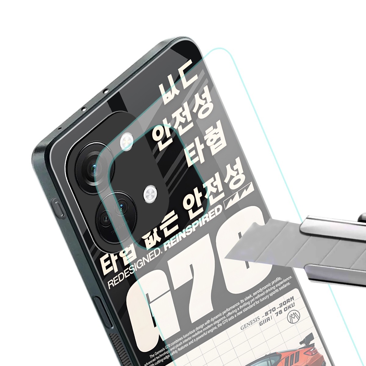 genesis g70 back phone cover | glass case for oneplus nord 3