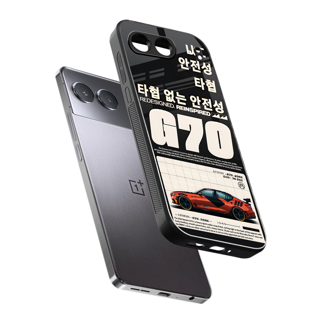 genesis g70 back phone cover | glass case for oneplus nord 4
