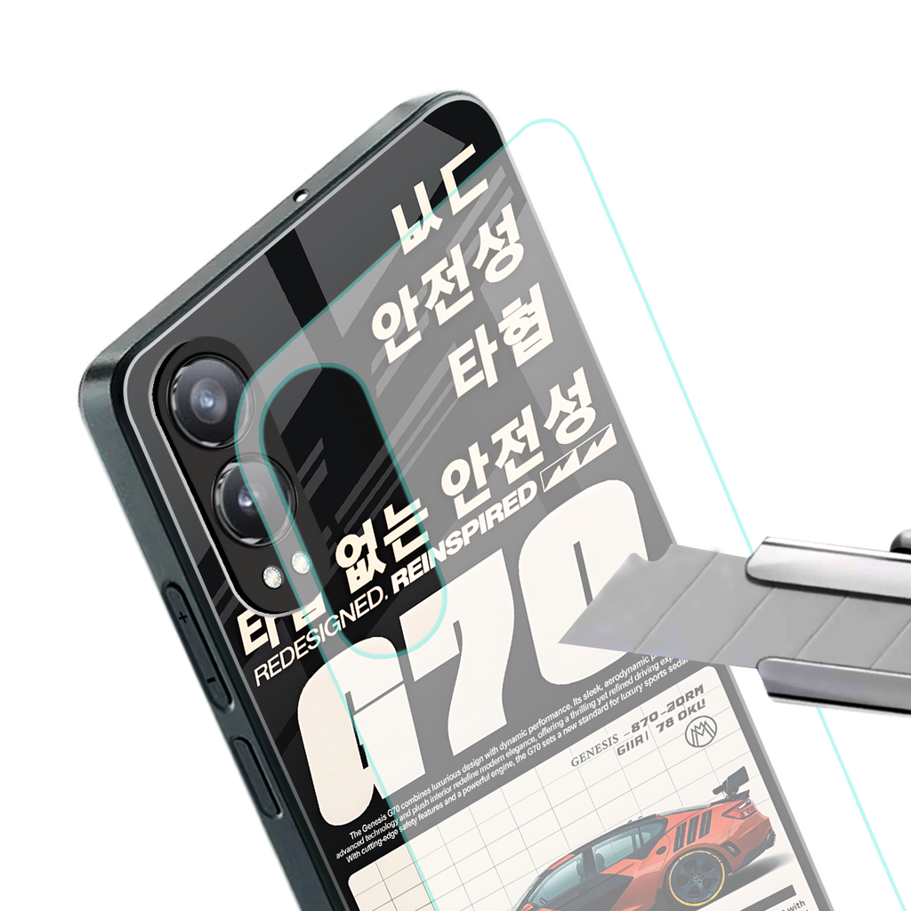 genesis g70 back phone cover | glass case for oneplus nord ce 4 lite