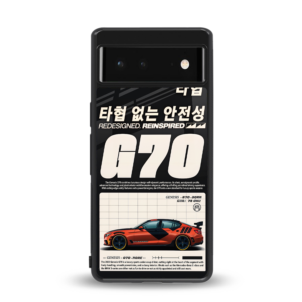 genesis g70 back phone cover | glass case for Google Pixel 6A