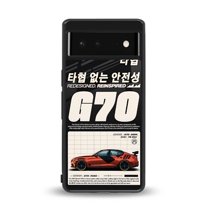 genesis g70 back phone cover | glass case for Google Pixel 6A