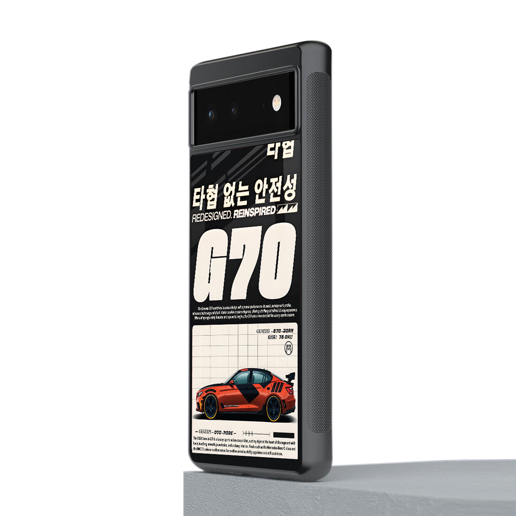 genesis g70 back phone cover | glass case for Google Pixel 6A